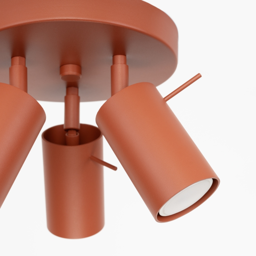Spot RING 3xGU10/10W/230V rouge