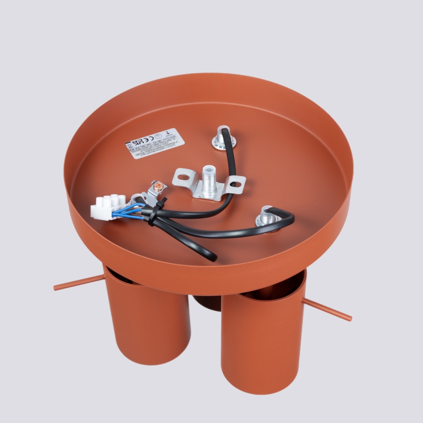 Spot RING 3xGU10/10W/230V rouge