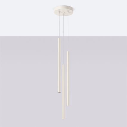 Suspension filaire PASTELO 3xG9/8W/230V crème