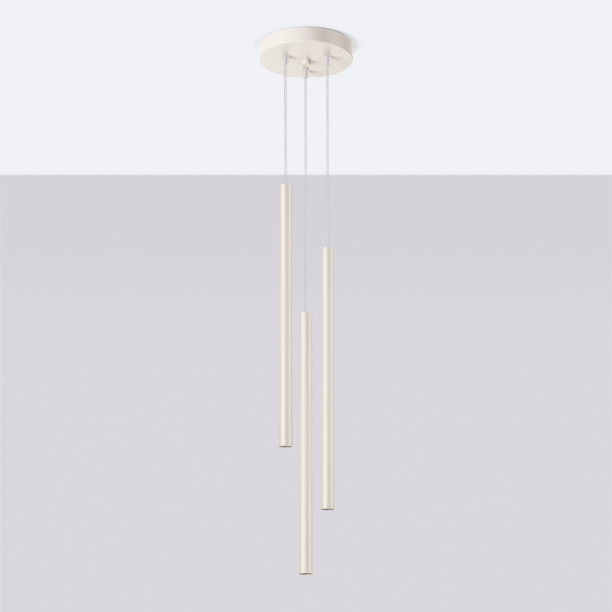Suspension filaire PASTELO 3xG9/8W/230V crème