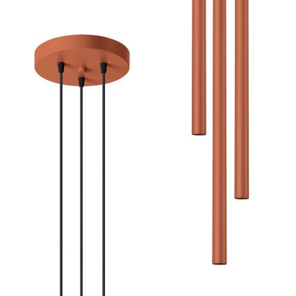 Suspension filaire PASTELO 3xG9/8W/230V rouge
