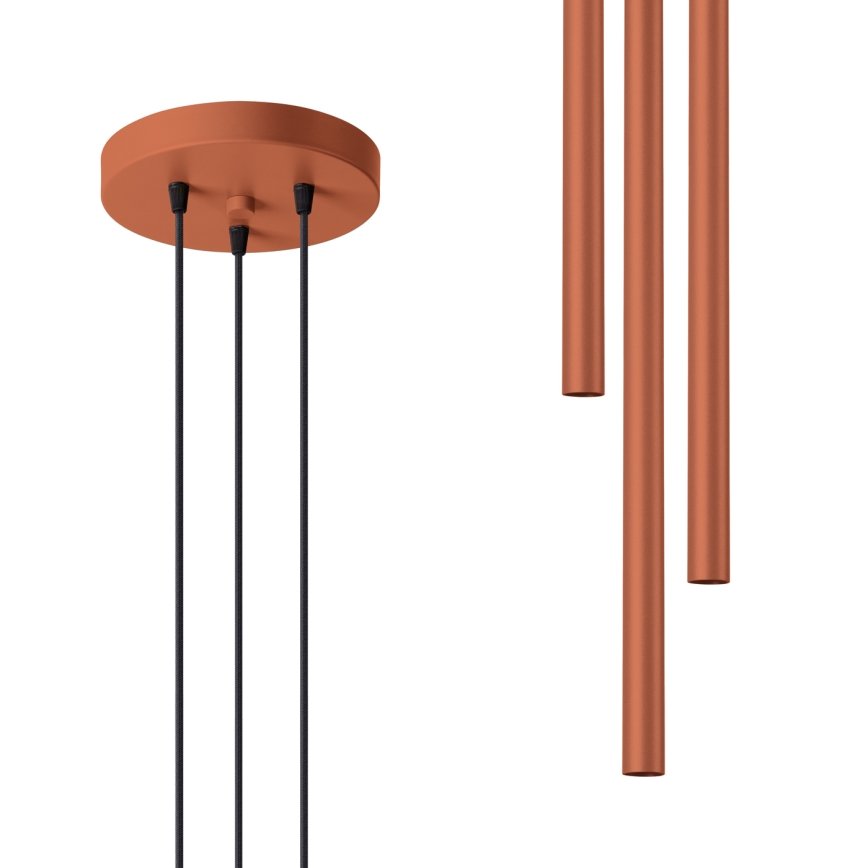 Suspension filaire PASTELO 3xG9/8W/230V rouge