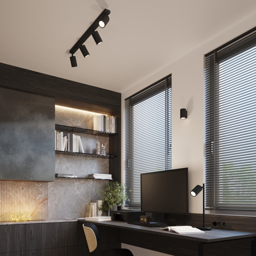 Lampe de table KARBON 1xGU10/10W/230V noir