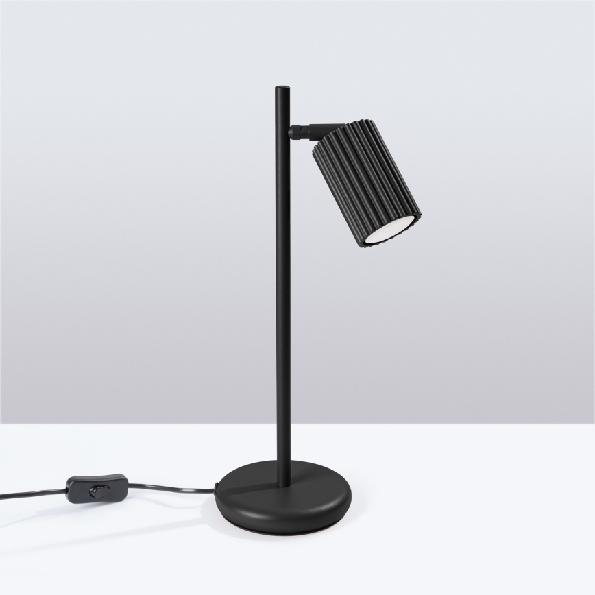 Lampe de table KARBON 1xGU10/10W/230V noir