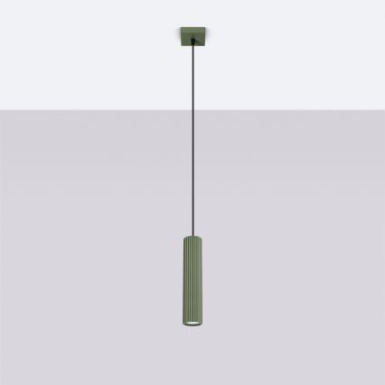 Suspension filaire KARBON 1xGU10/10W/230V vert