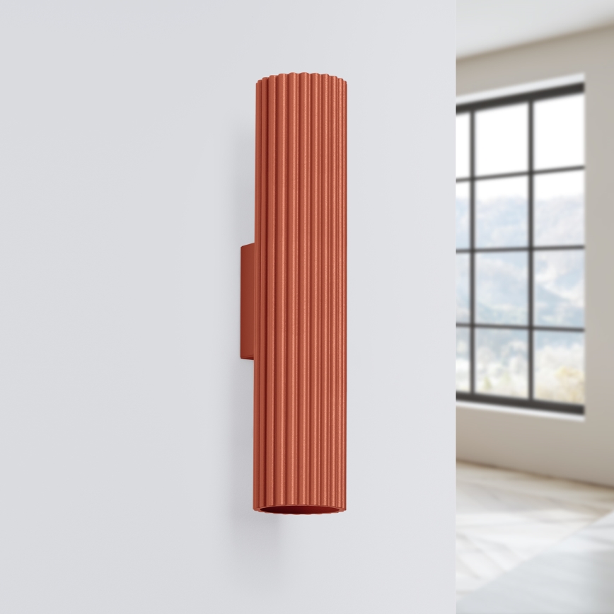 Applique murale KARBON 2xGU10/10W/230V rouge