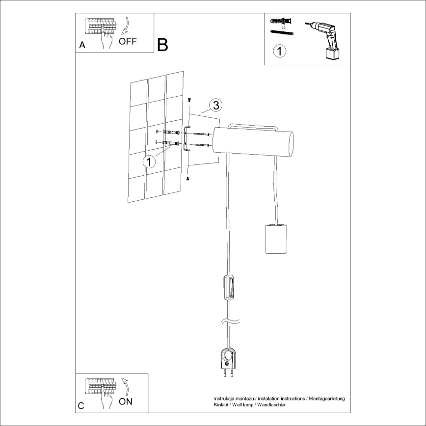Applique murale NIMBI 1xE27/15W/230V hêtre