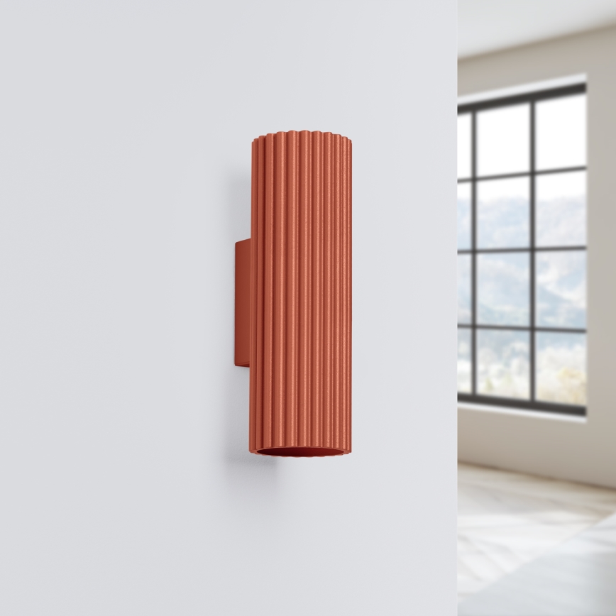 Applique murale KARBON 2xGU10/10W/230V rouge