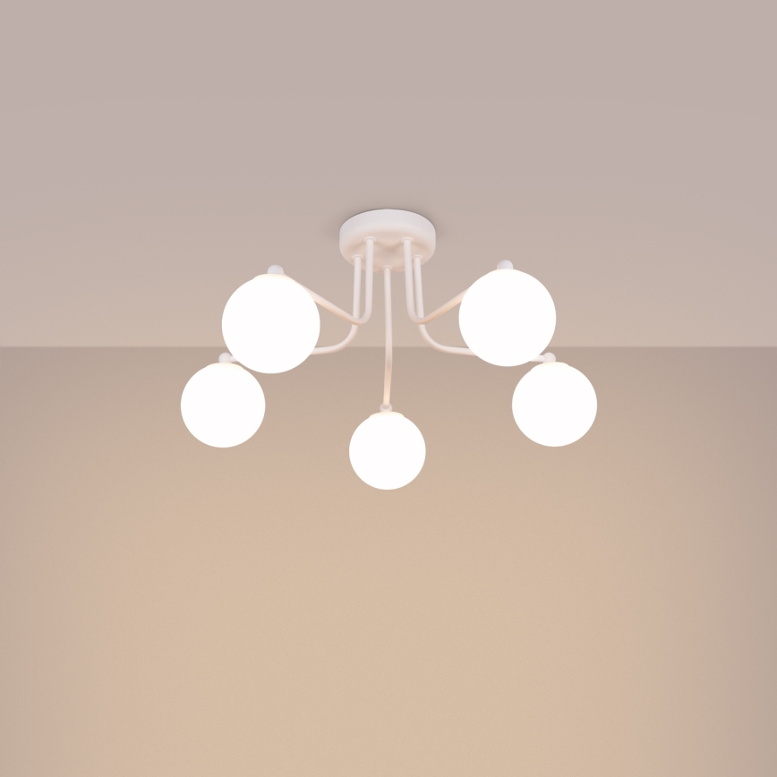 Suspension-barre ASTRAL 5xG9/8W/230V blanc