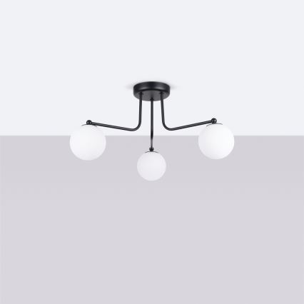 Suspension-barre ASTRAL 3xG9/8W/230V noir