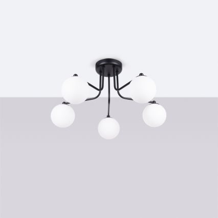Suspension-barre ASTRAL 5xG9/8W/230V noir