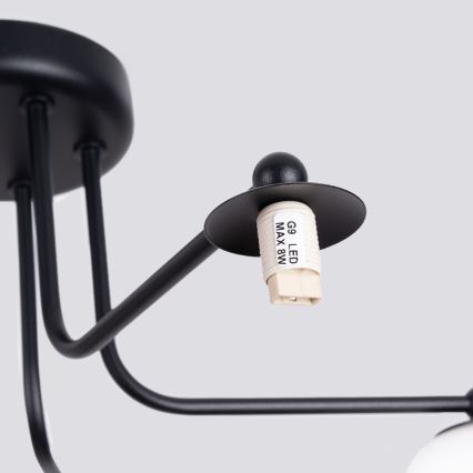 Suspension-barre ASTRAL 5xG9/8W/230V noir