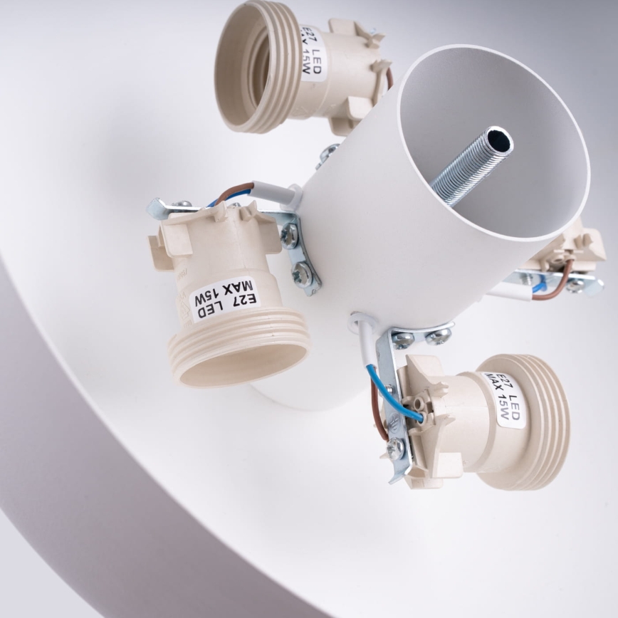 Plafonnier OMIQ 4xE27/15W/230V Ø 30 cm blanc