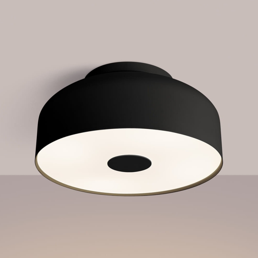 Plafonnier OMIQ 4x E27, 15 W, 230 V, Ø 30 cm, noir