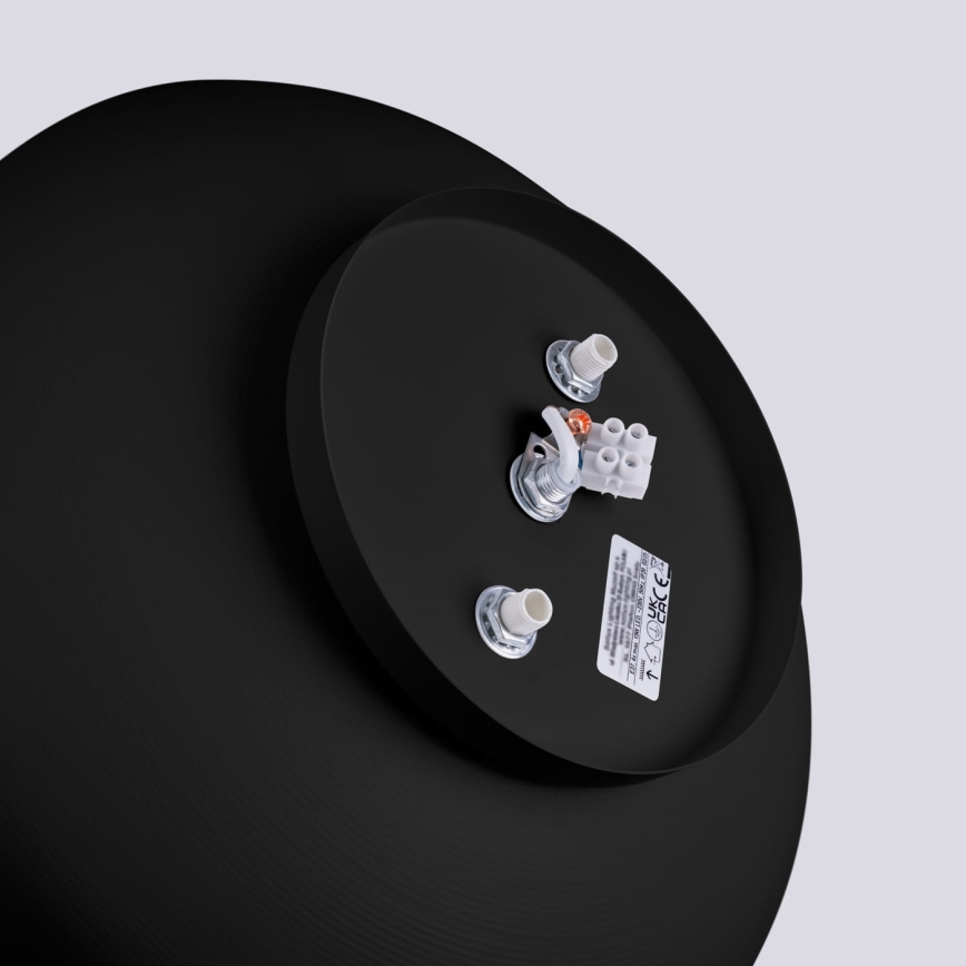 Plafonnier OMIQ 4x E27, 15 W, 230 V, Ø 30 cm, noir