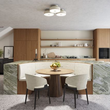 Plafonnier OMIQ 4xE27/15W/230V Ø 30 cm crème