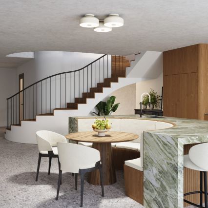 Plafonnier OMIQ 4xE27/15W/230V Ø 30 cm crème