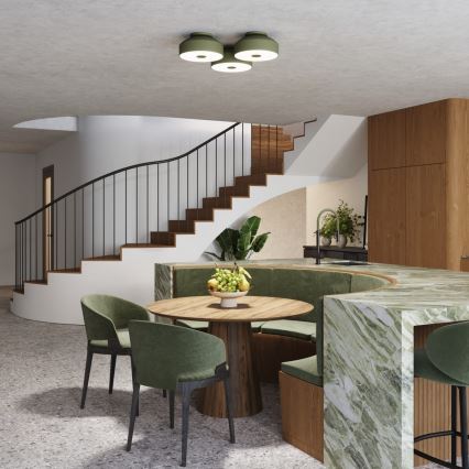 Plafonnier OMIQ 4xE27/15W/230V Ø 30 cm vert