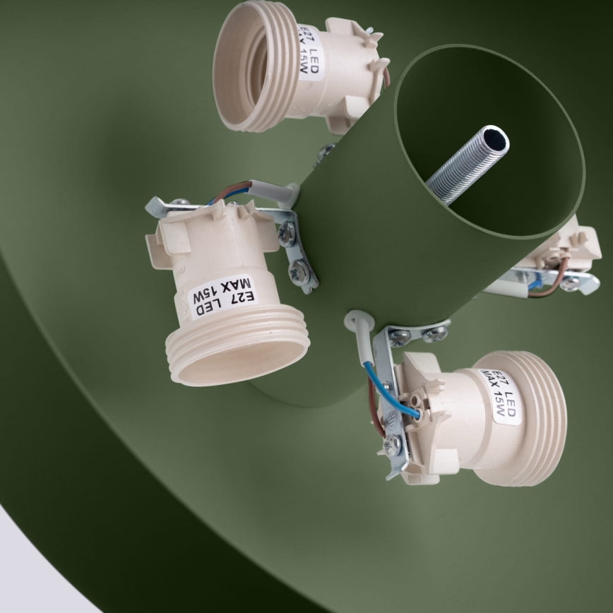 Plafonnier OMIQ 4xE27/15W/230V Ø 30 cm vert