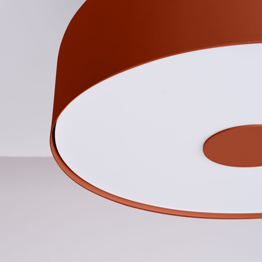 Plafonnier OMIQ 4xE27/15W/230V diam. 30 cm rouge