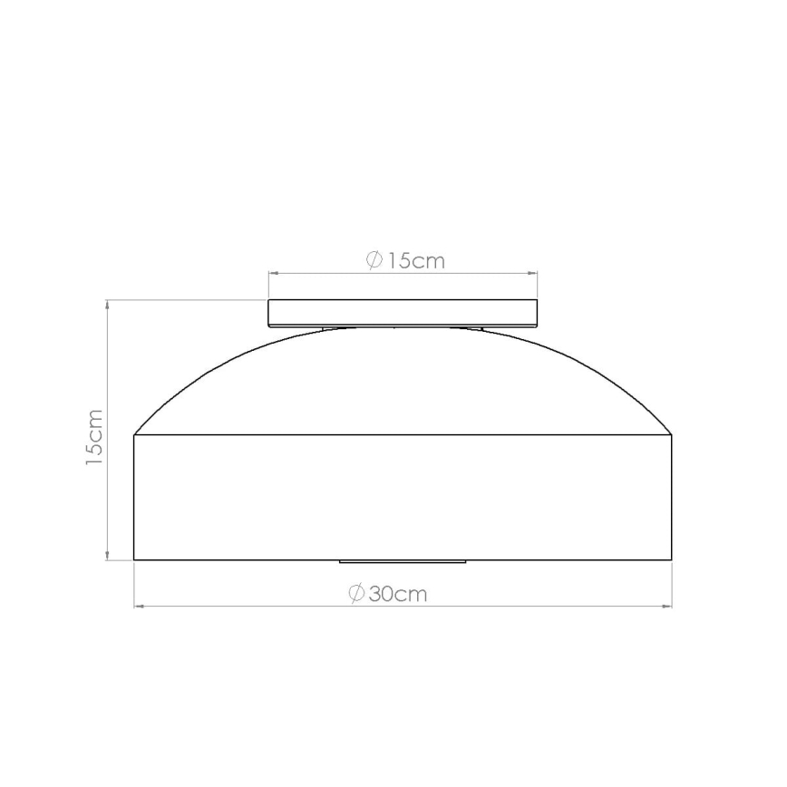 Plafonnier OMIQ 4xE27/15W/230V diam. 30 cm rouge