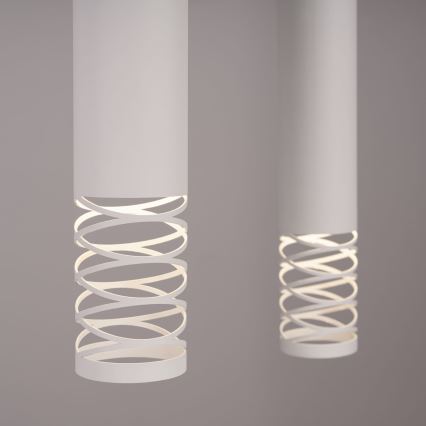 Suspension filaire LAMI 2xGU10/10W/230V blanc