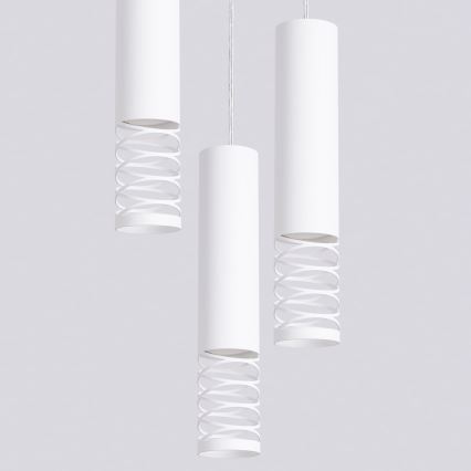 Suspension filaire LAMI 3xGU10/10W/230V blanc