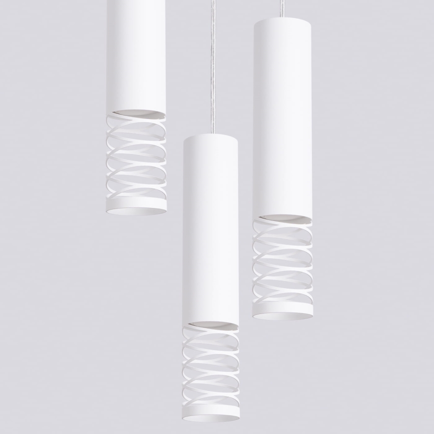 Suspension filaire LAMI 3xGU10/10W/230V blanc