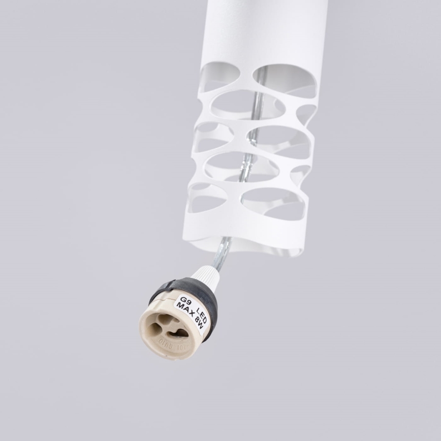 Suspension filaire LIRO 2xGU10/10W/230V blanc