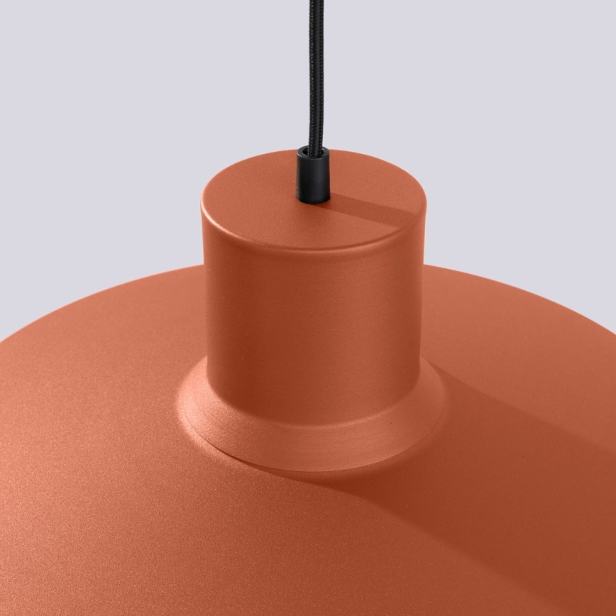 Suspension filaire BILO 1xE27/15W/230V d. 35 cm orange