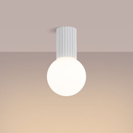 Plafonnier de salle de bain HALO 1xG9/8W/230V d. 12 cm IP44 blanc