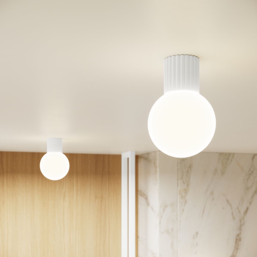 Plafonnier de salle de bain HALO 1xG9/8W/230V d. 12 cm IP44 blanc