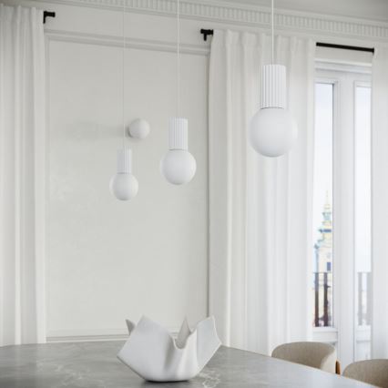 Suspension filaire HALO 1xG9/8W/230V d. 12 cm blanc