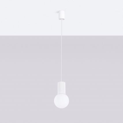 Suspension filaire HALO 1xG9/8W/230V d. 12 cm blanc