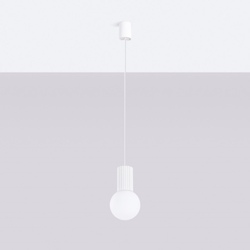 Suspension filaire HALO 1xG9/8W/230V d. 12 cm blanc