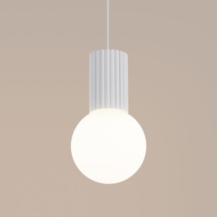 Suspension filaire HALO 1xG9/8W/230V d. 12 cm blanc