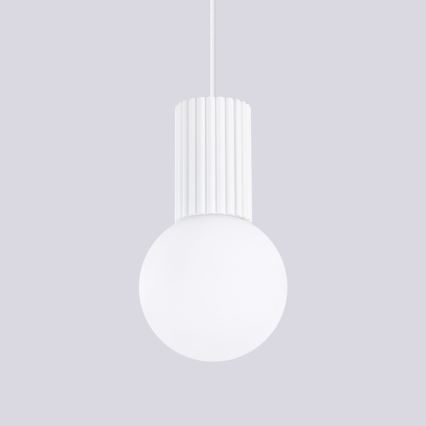 Suspension filaire HALO 1xG9/8W/230V d. 12 cm blanc