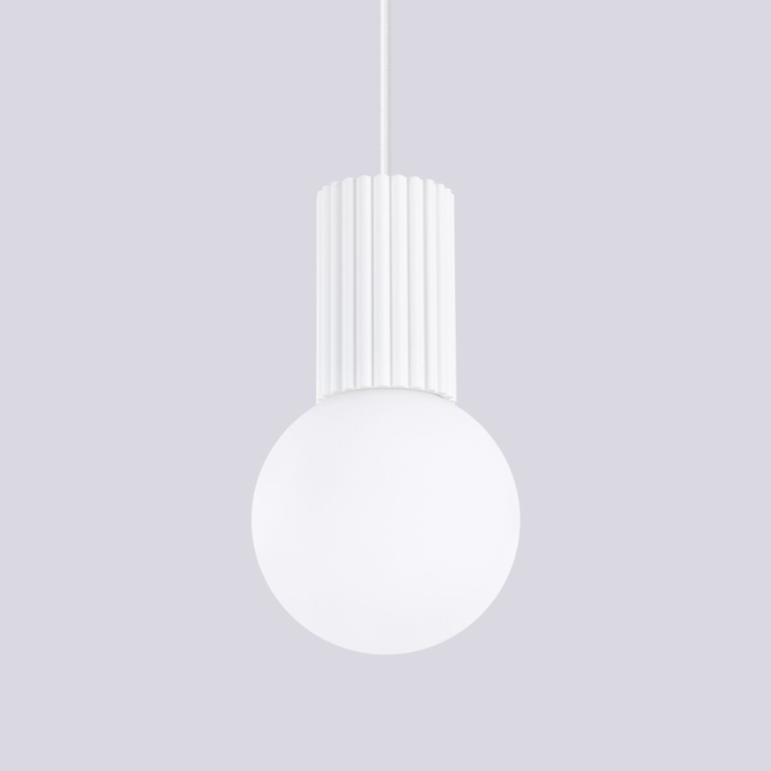 Suspension filaire HALO 1xG9/8W/230V d. 12 cm blanc