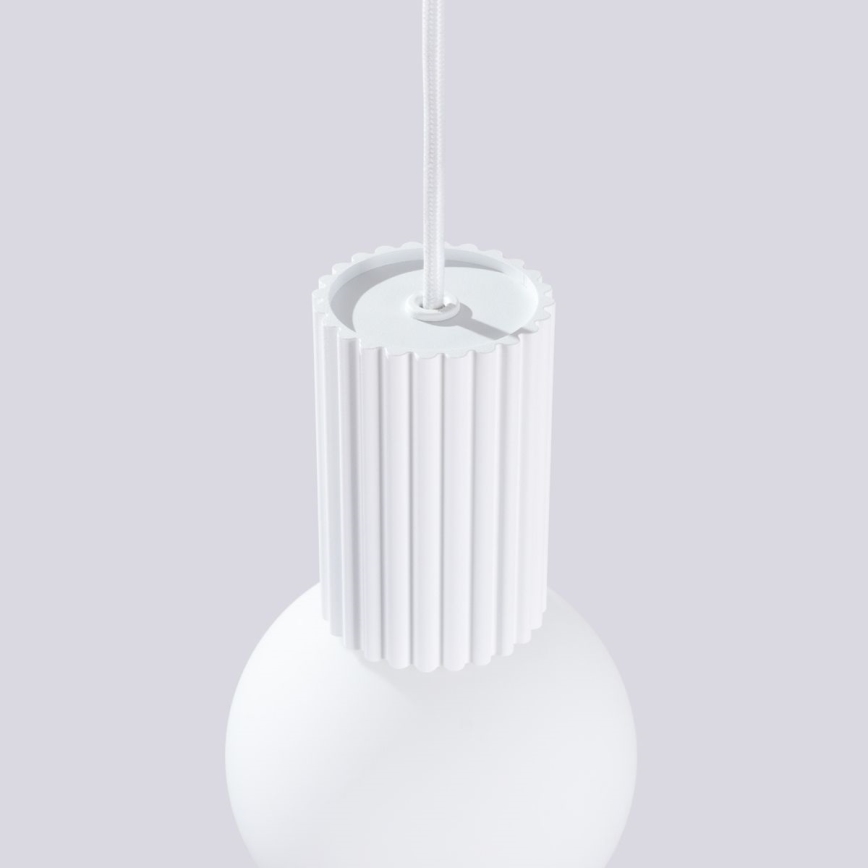 Suspension filaire HALO 1xG9/8W/230V d. 12 cm blanc