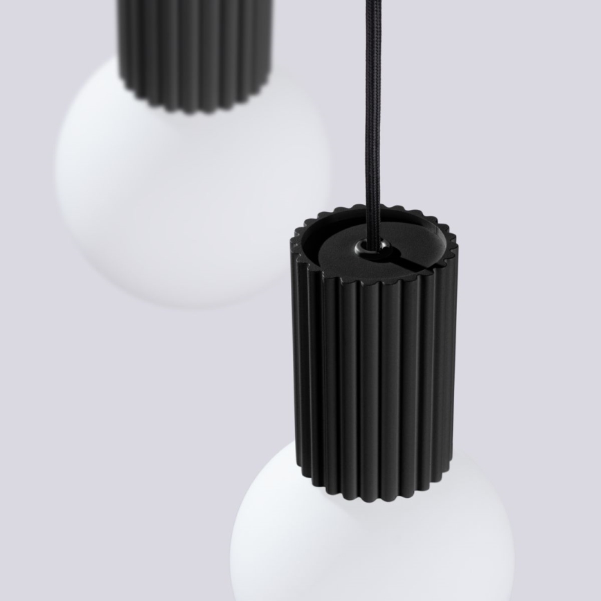 Suspension filaire HALO 3xG9/8W/230V d. 25 cm noir