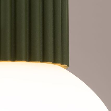 Plafonnier de salle de bain HALO 1xG9/8W/230V d. 12 cm IP44 vert
