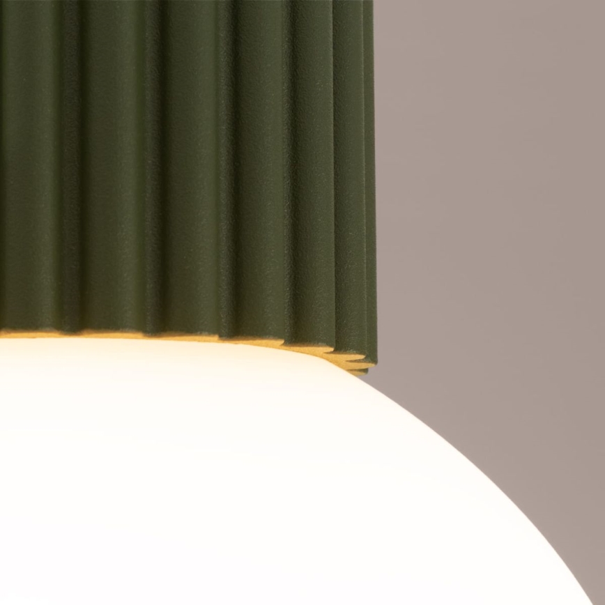 Plafonnier de salle de bain HALO 1xG9/8W/230V d. 12 cm IP44 vert