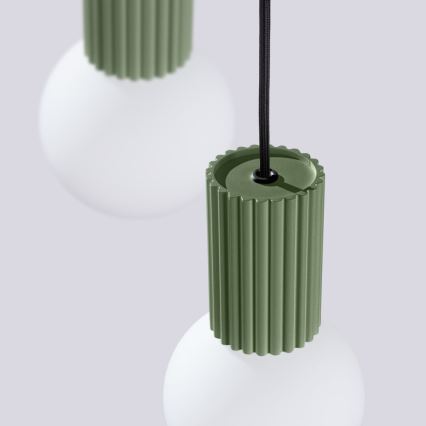 Suspension filaire HALO 3xG9/8W/230V d. 25 cm vert