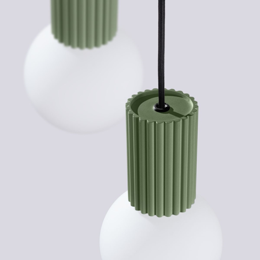 Suspension filaire HALO 3xG9/8W/230V d. 25 cm vert