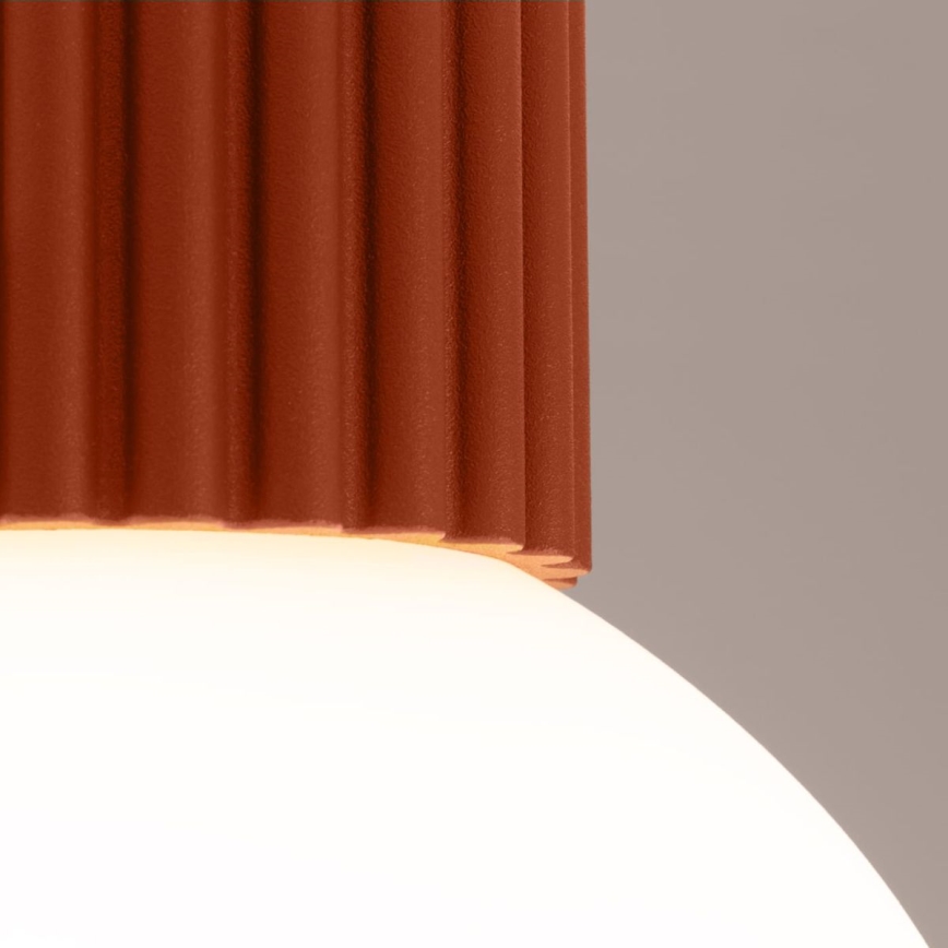 Plafonnier de salle de bain HALO 1xG9/8W/230V d. 12 cm IP44 orange