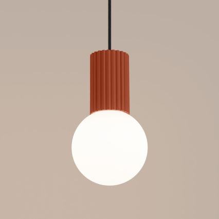 Suspension filaire HALO 1xG9/8W/230V d. 12 cm orange