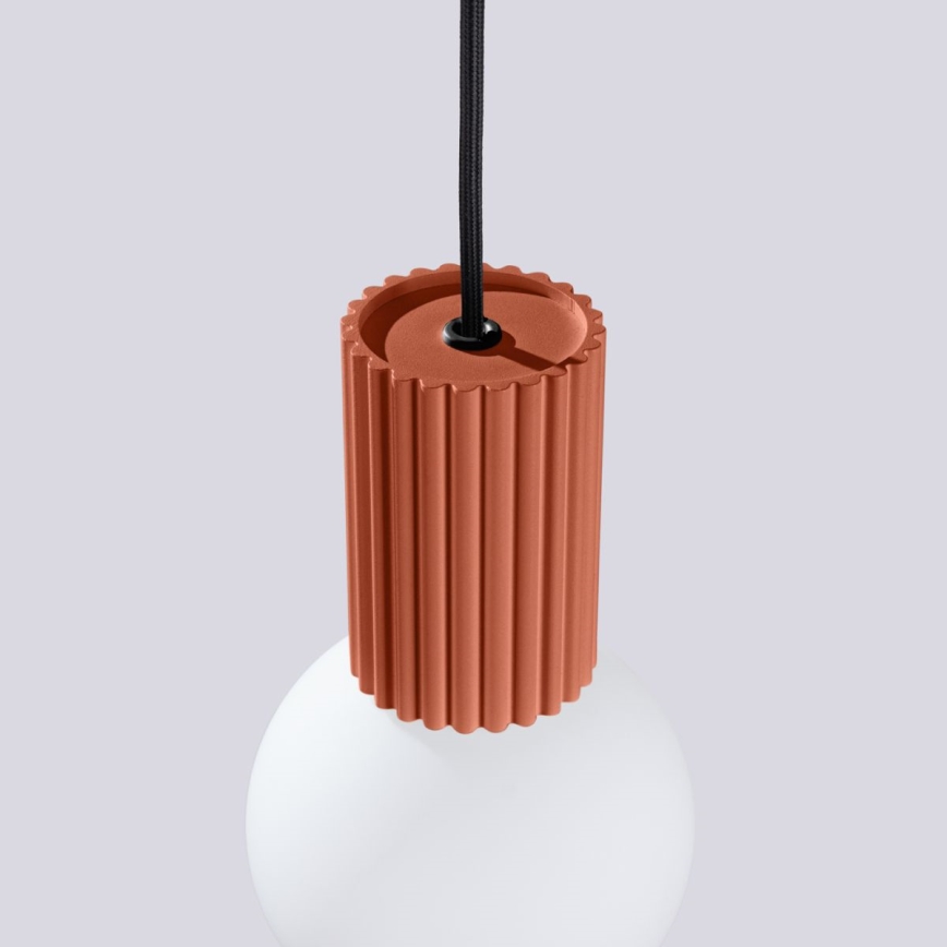 Suspension filaire HALO 1xG9/8W/230V d. 12 cm orange