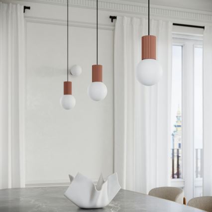 Suspension filaire HALO 1xG9/8W/230V d. 12 cm marron
