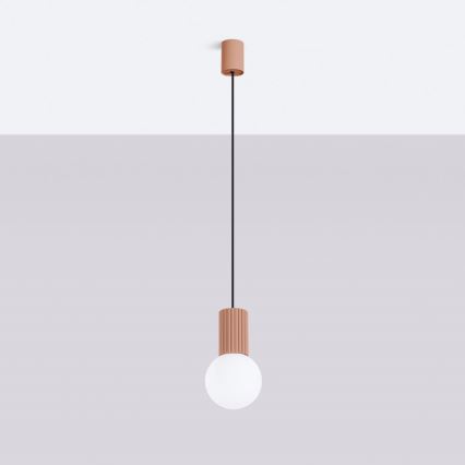 Suspension filaire HALO 1xG9/8W/230V d. 12 cm marron