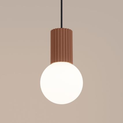 Suspension filaire HALO 1xG9/8W/230V d. 12 cm marron
